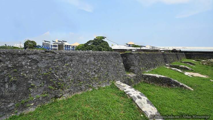 Historic Matara Dutch Fort and ramparts architecture