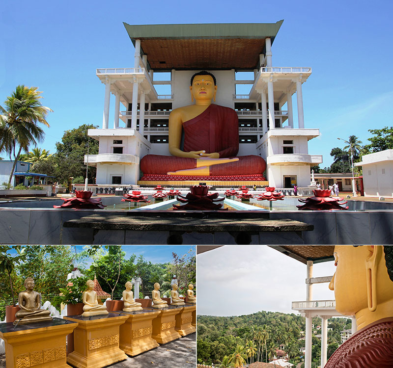 Weherahena underground tunnel temple in Matara